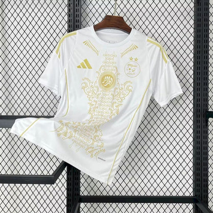 Maillot Football Édition Spéciale Algérie Blanc & Or 2025