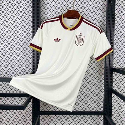 Maillot Espagne Football Extérieur Blanc Bordeaux 2026
