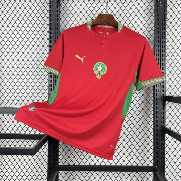 Maillot Maroc Football Domicile Rouge Vert 2026